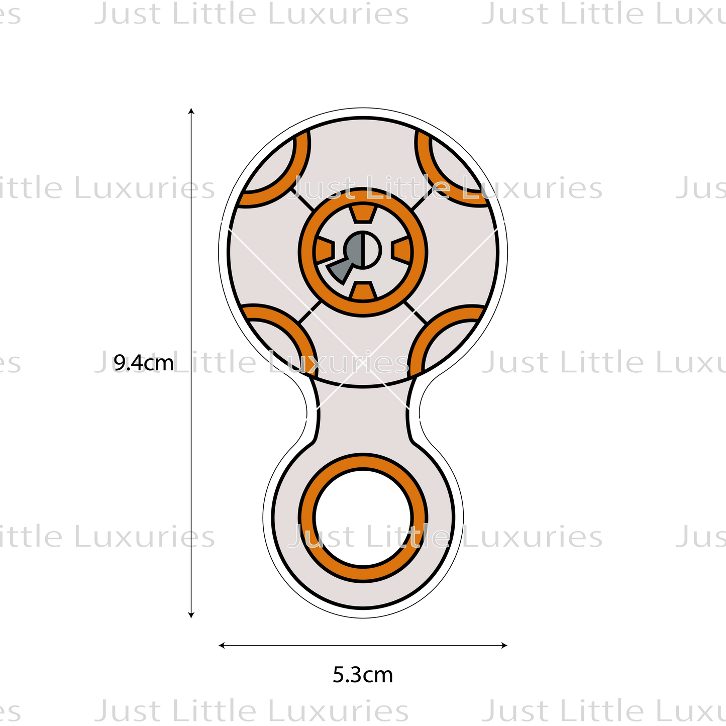 BB-8 Rattle Cookie Cutter (STL - Digital Download)