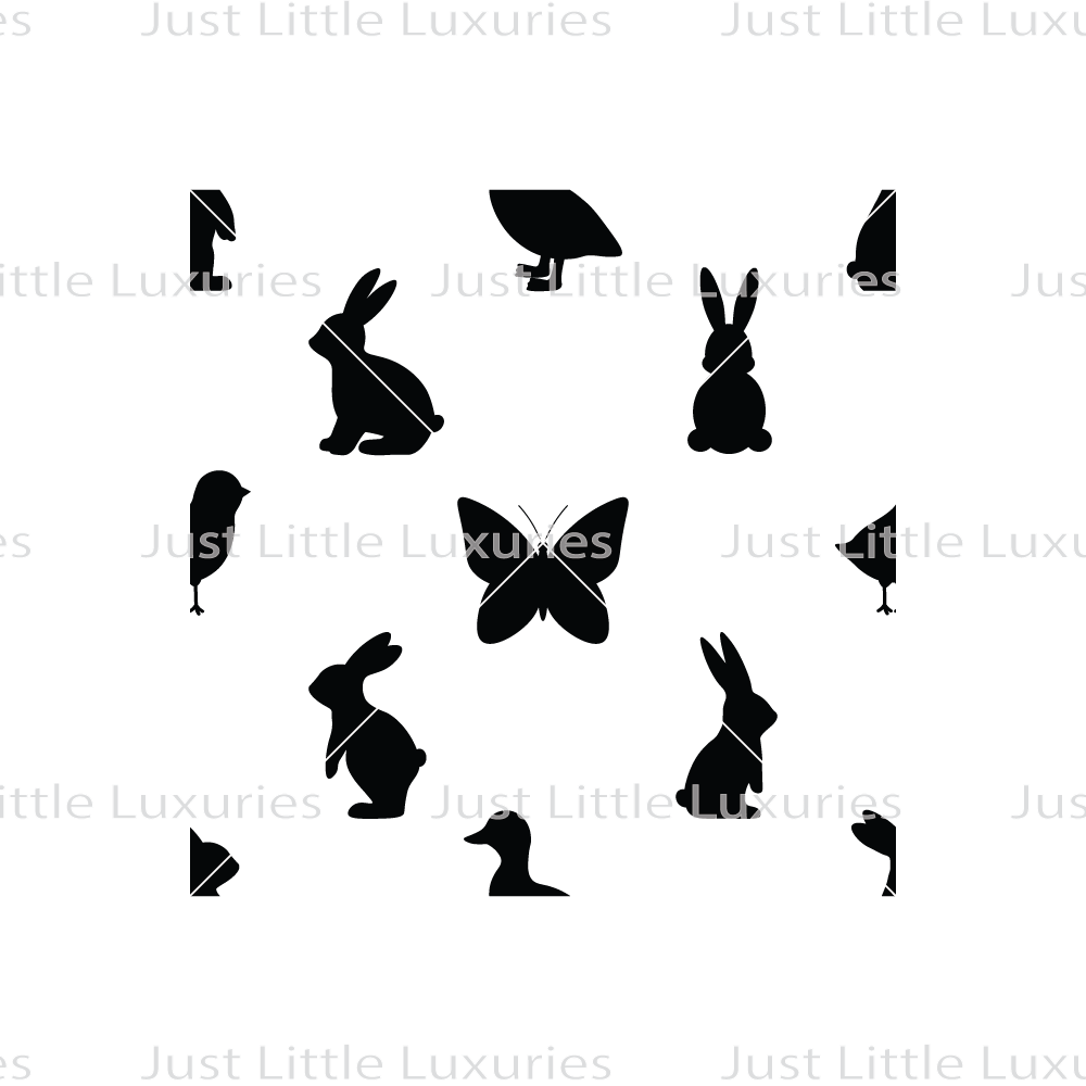 Bunny Hops and Butterflies Pattern Debosser