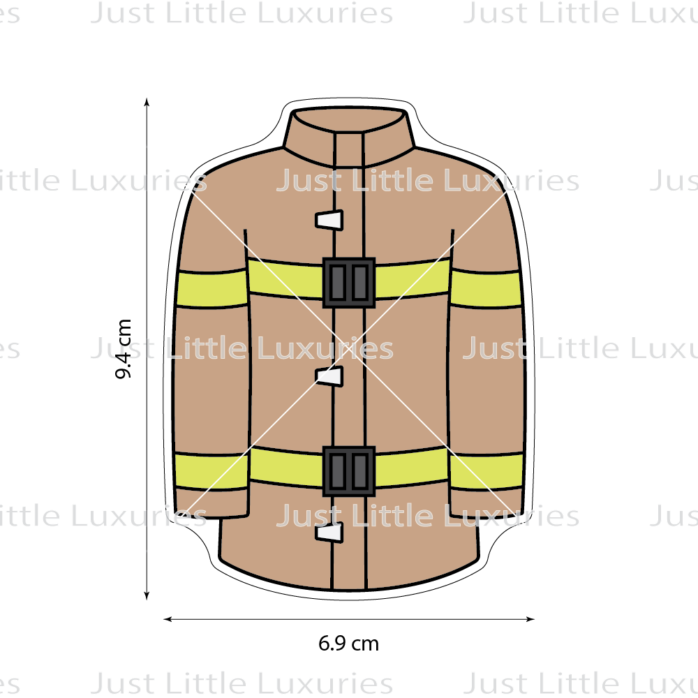 Firefighter's Jacket Cookie Cutter