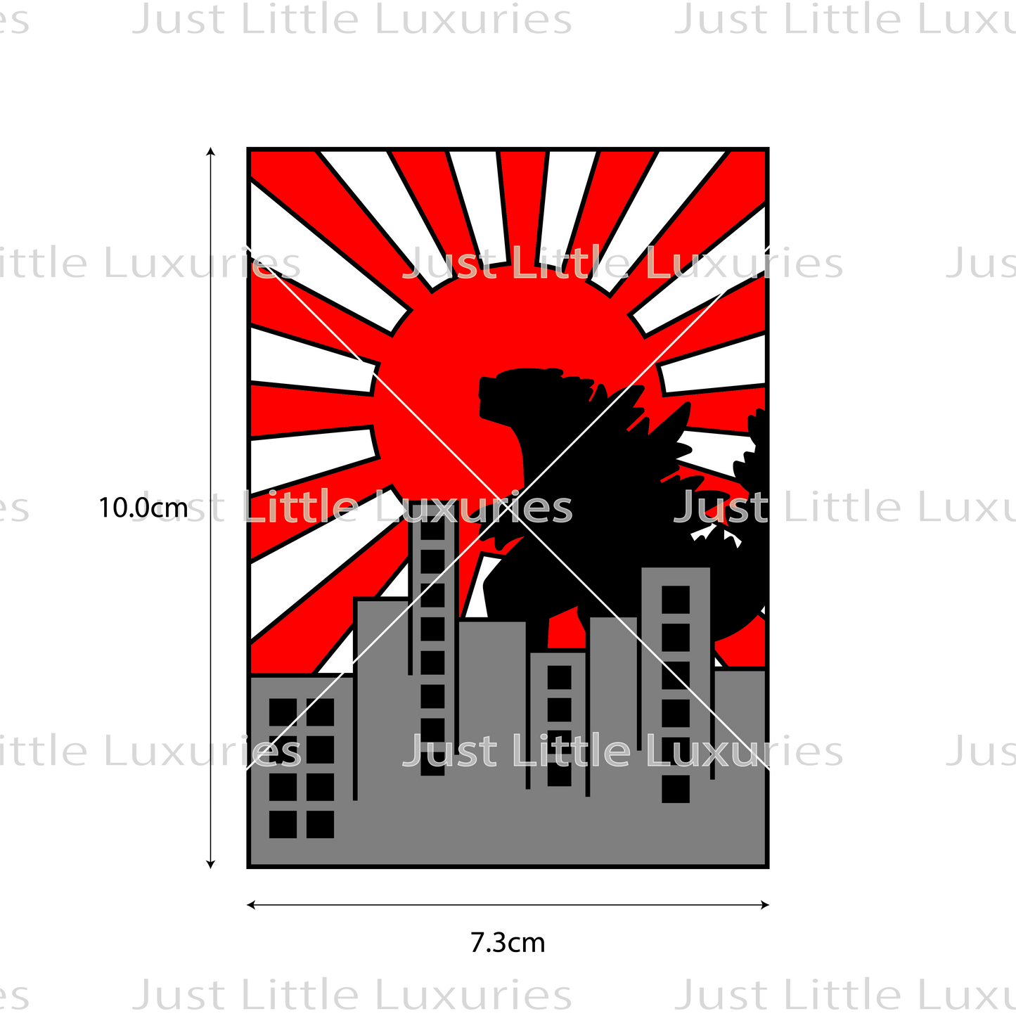 Godzilla Cityscape Cookie Cutter