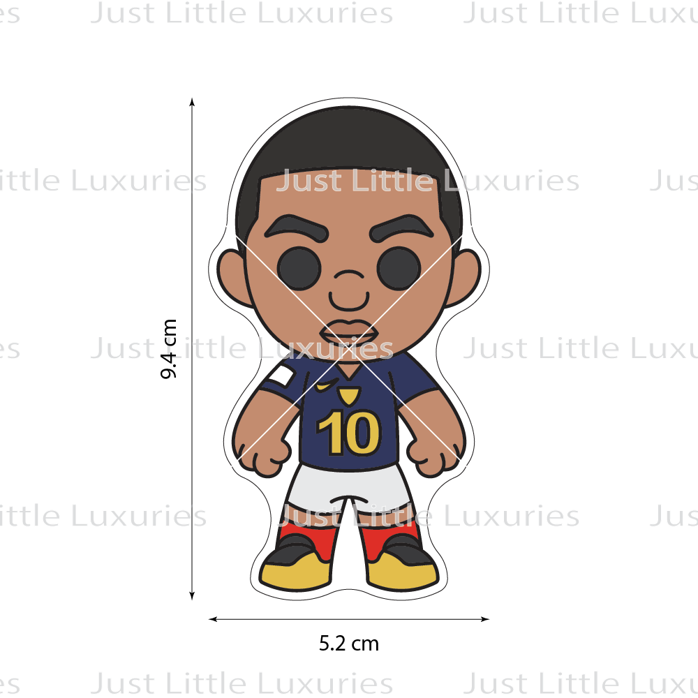 Kylian Mbappe Cookie Cutter