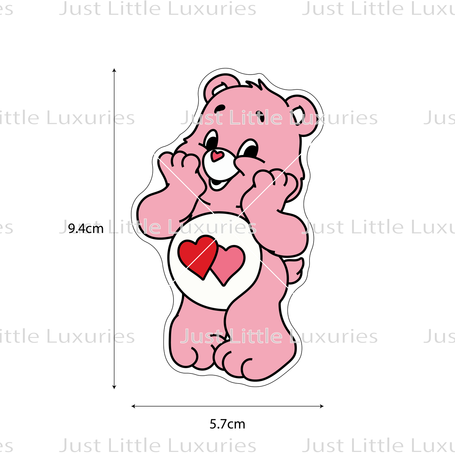 Love-A-Lot Bear Cookie Cutter (STL - Digital Download)