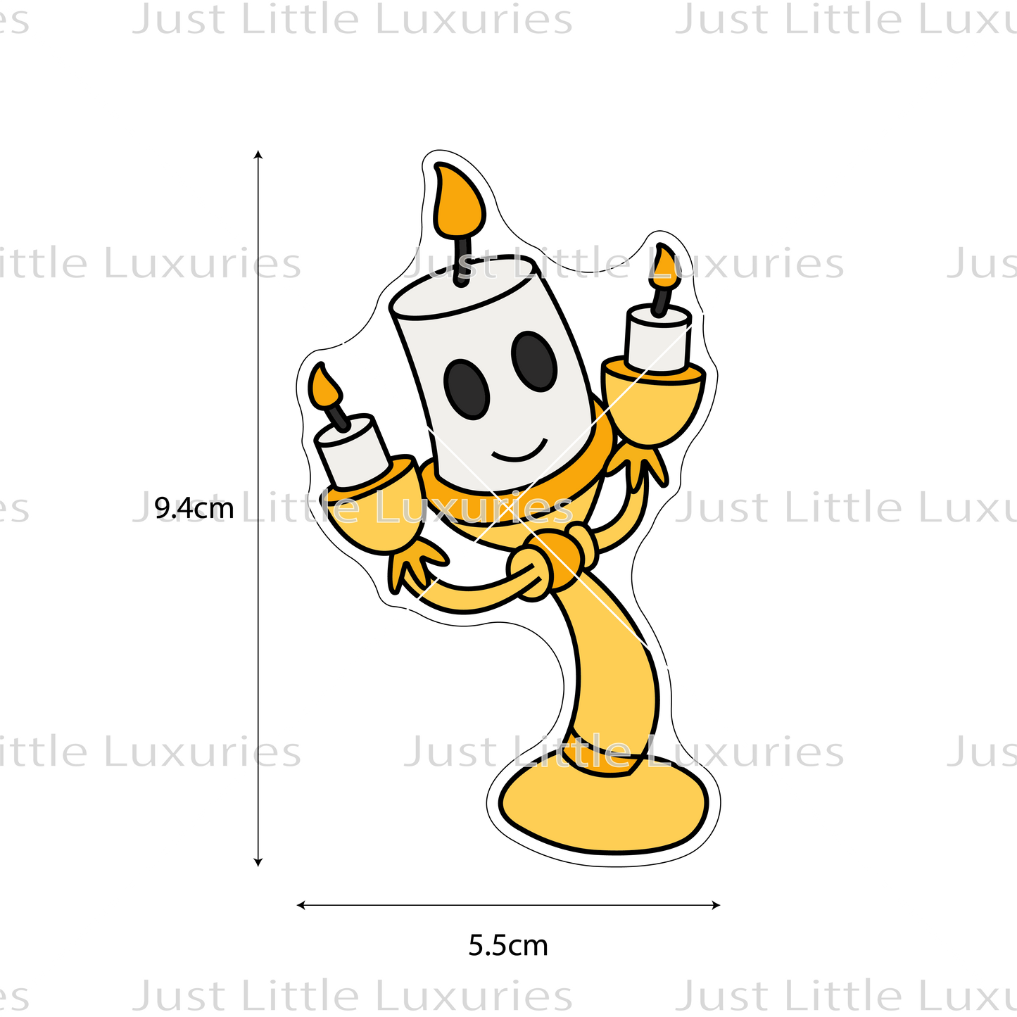 Lumiere Cookie Cutter (STL - Digital Download)