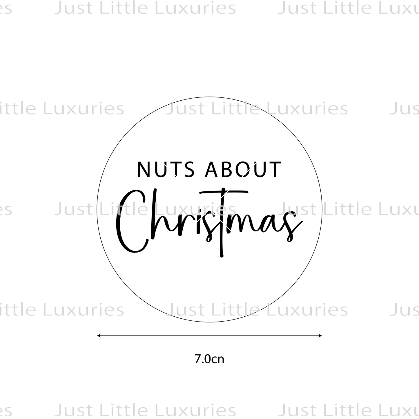 "Nuts about Christmas" Cookie Stamp