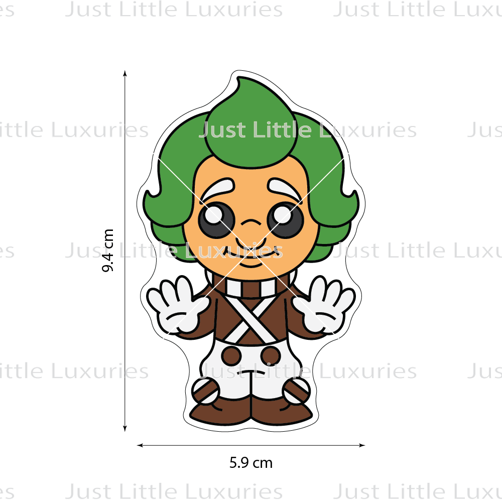 Oompa Loompa Cookie Cutter and Embosser (DIGITAL DOWNLOAD)