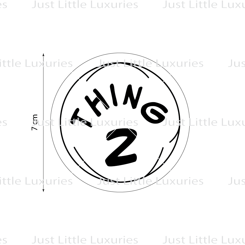 Thing 2 Cookie Stamp