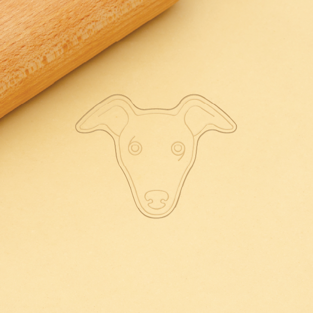 Whippet Dog | Dog Face Cookie Cutter