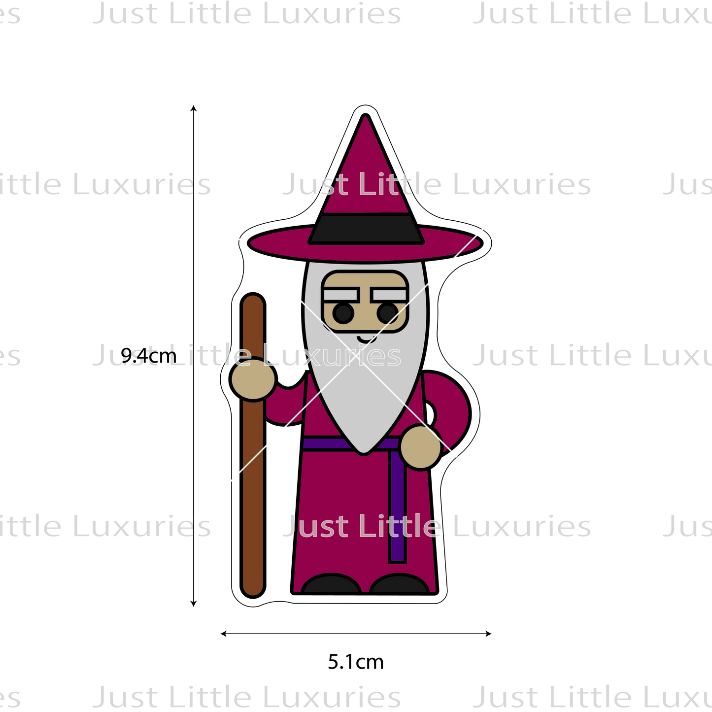 Wizard Cookie Cutter (STL - Digital Download)