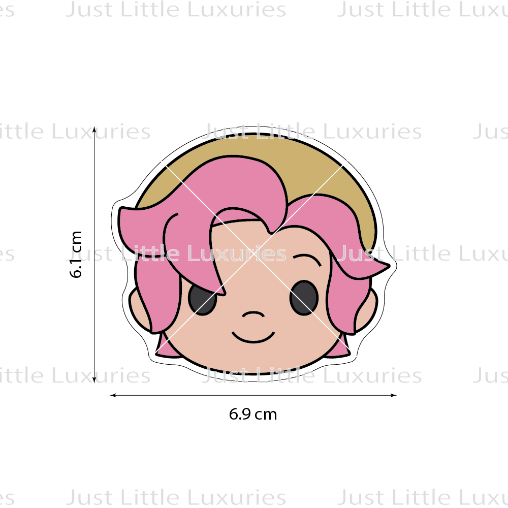 Abby Face Cookie Cutter (STL - Digital Download)