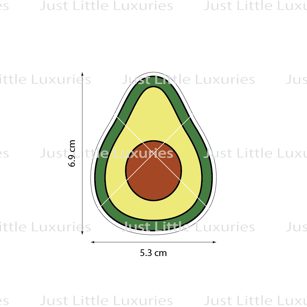Avocado Layered Cookie Cutter