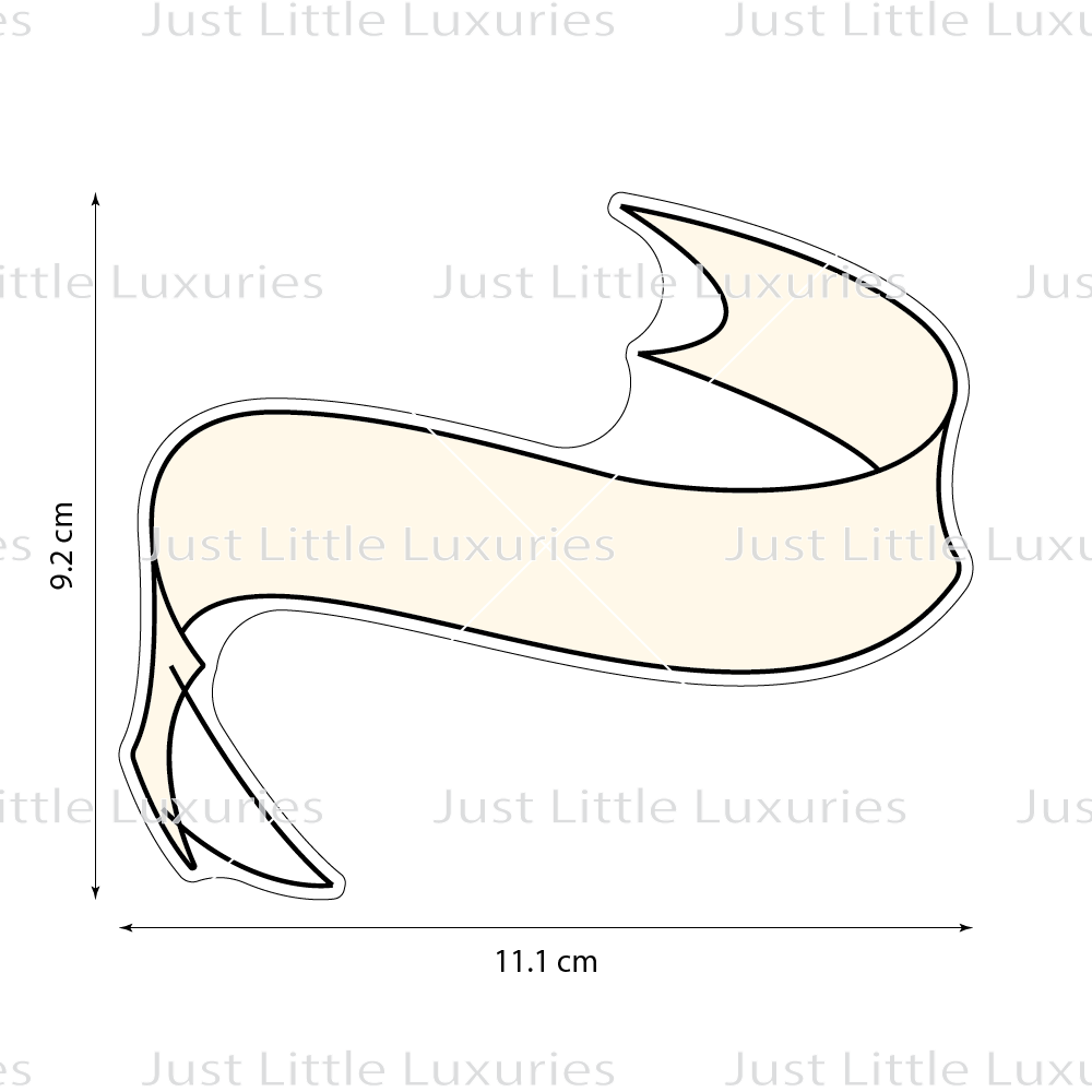 Banner Cookie Cutter (STL - Digital Download)