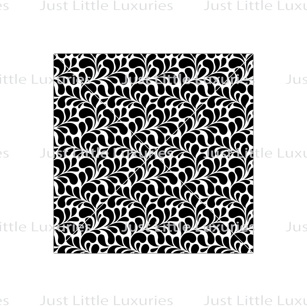 Baroque Fleur-de-lis (Dense) Pattern Debosser