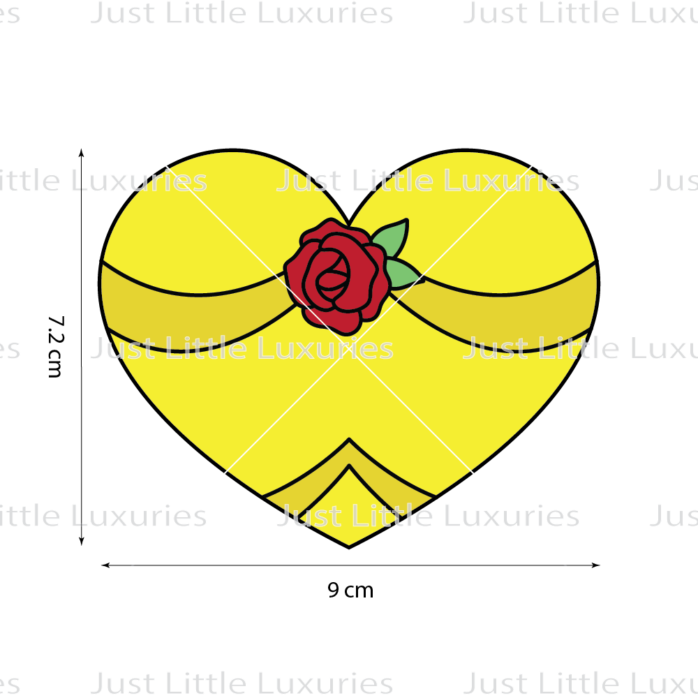 Belle Heart Cookie Cutter