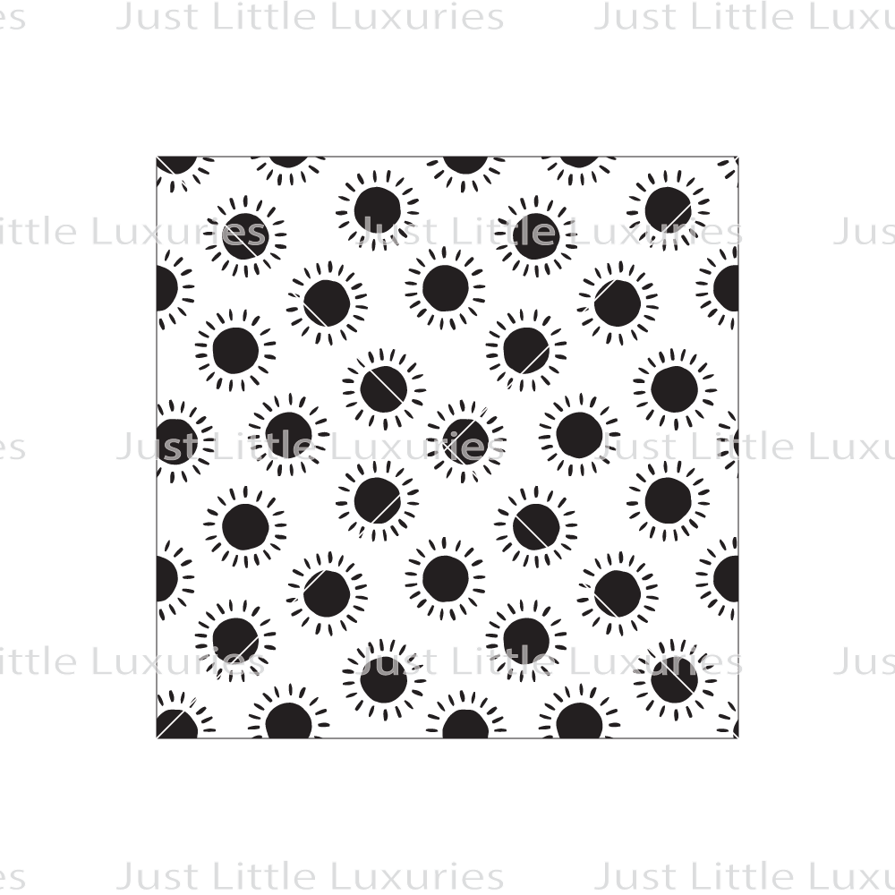 Boho Suns (Dense) Pattern Debosser