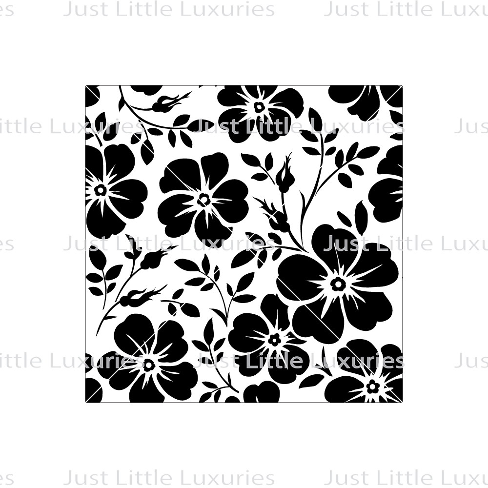 Bold Hibiscus Pattern Debosser