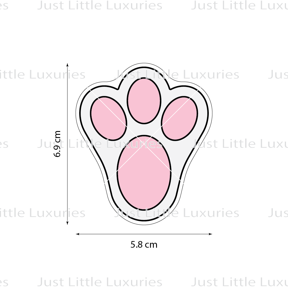 Bunny Foot Cookie Cutter