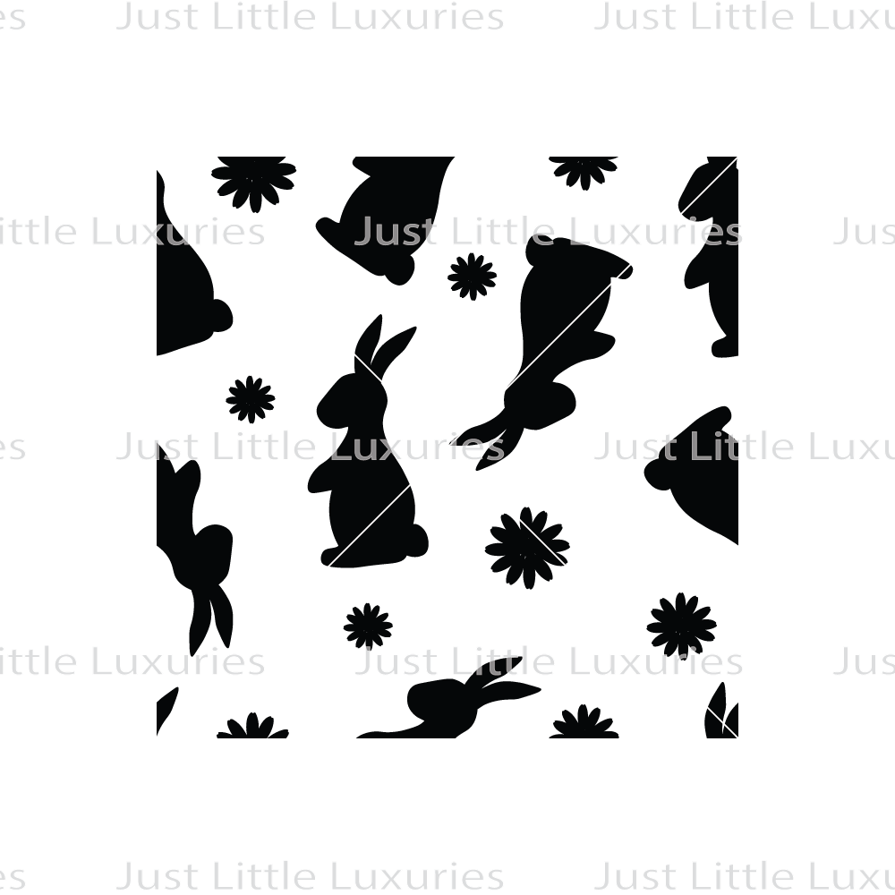 Bunny Silhouette Charm Pattern Debosser