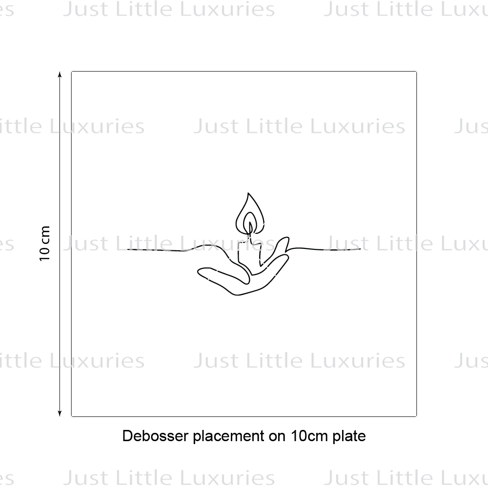 Candle in Hand Cookie Stamp