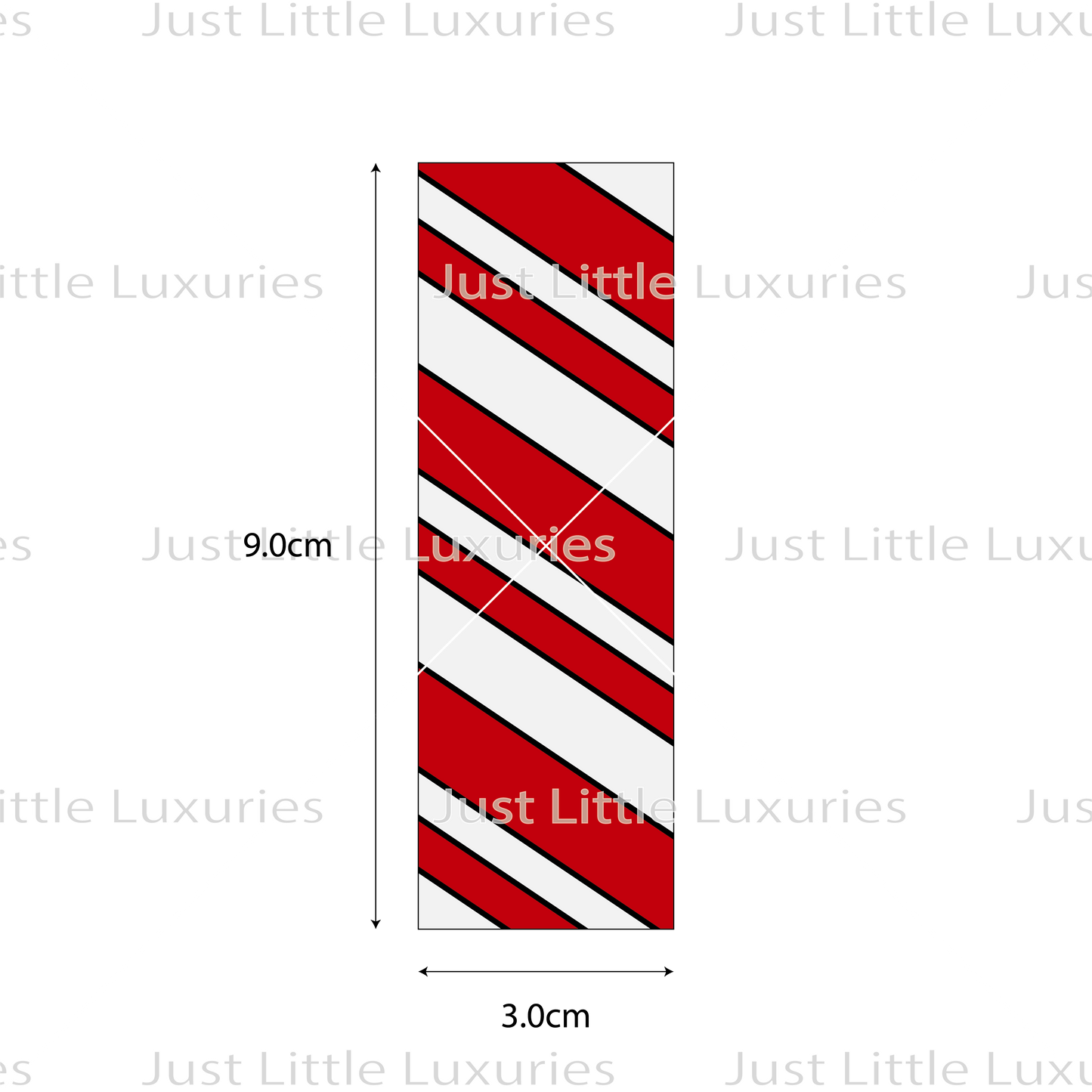 Candy Cane Cookie Stick Cutter and Embosser (DIGITAL DOWNLOAD)