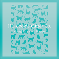 Cat Scatter Cookie Stencil