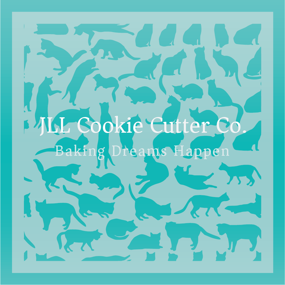 Cat Seamless Cookie Stencil