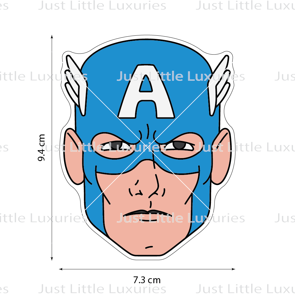 Captain America Face Cookie Cutter