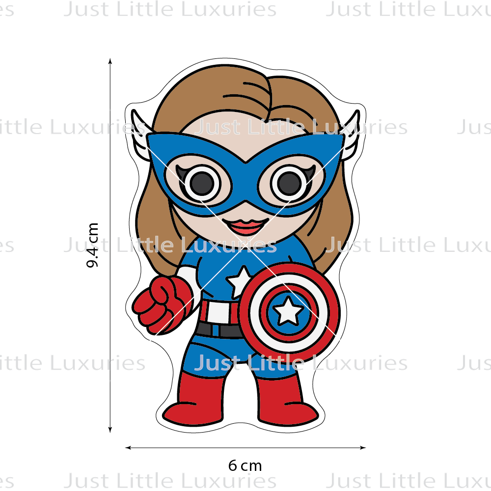 Captain America (Female) Cookie Cutter