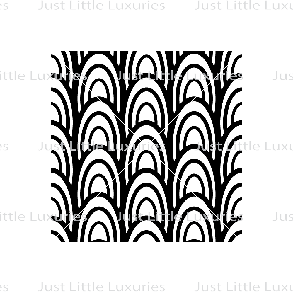 Curved Feathering (Light) Pattern Debosser