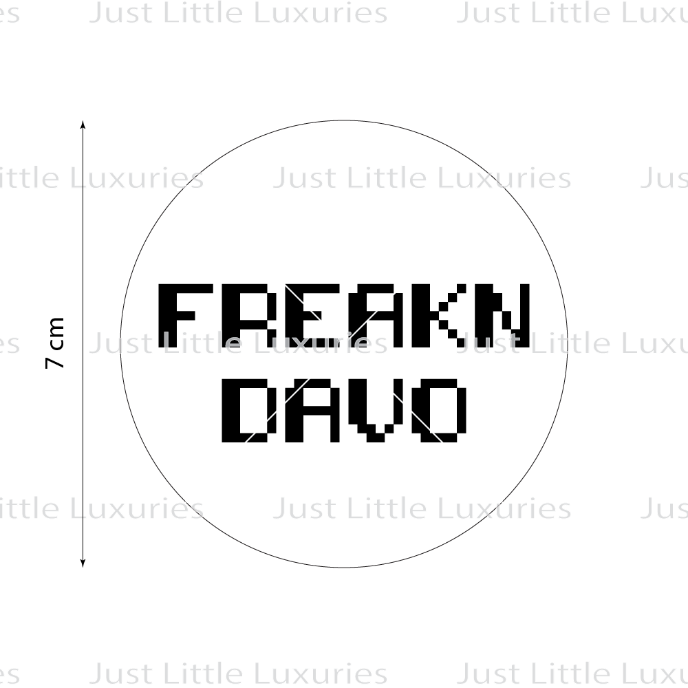 Custom 8bit Gamer Tag Cookie Stamp