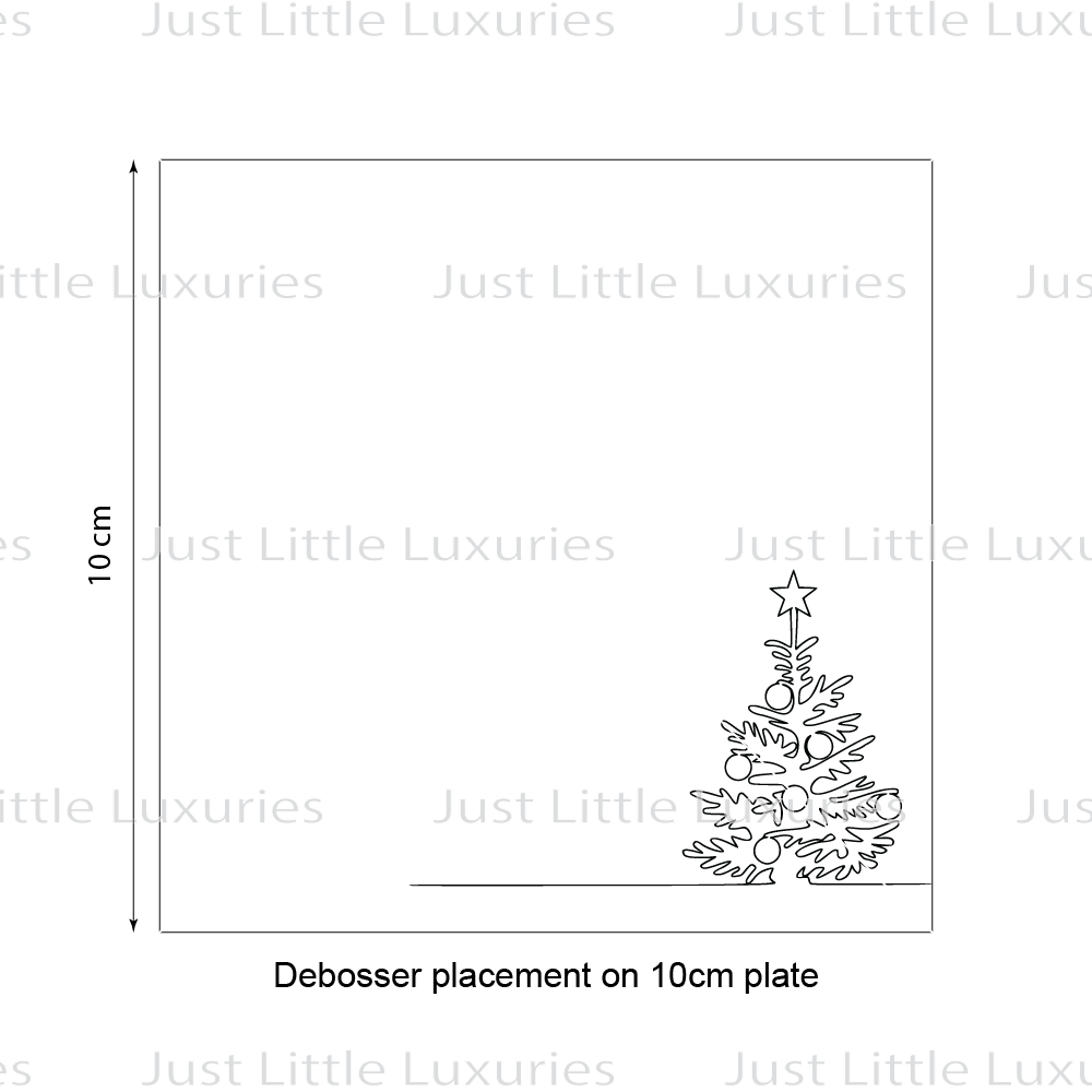 Decorated Christmas Tree Cookie Stamp