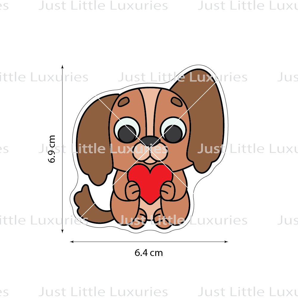 Dog with Heart Cookie Cutter
