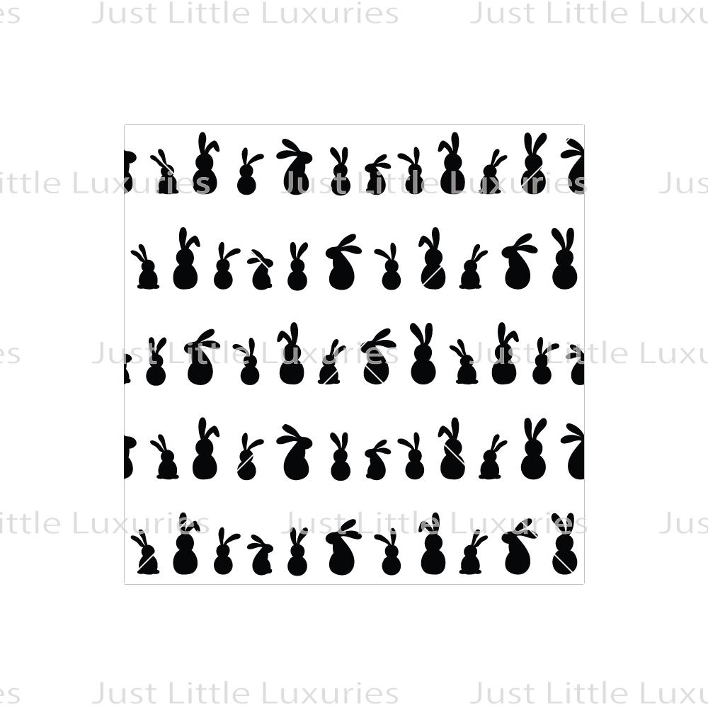 Easter Bunnies Pattern Debosser