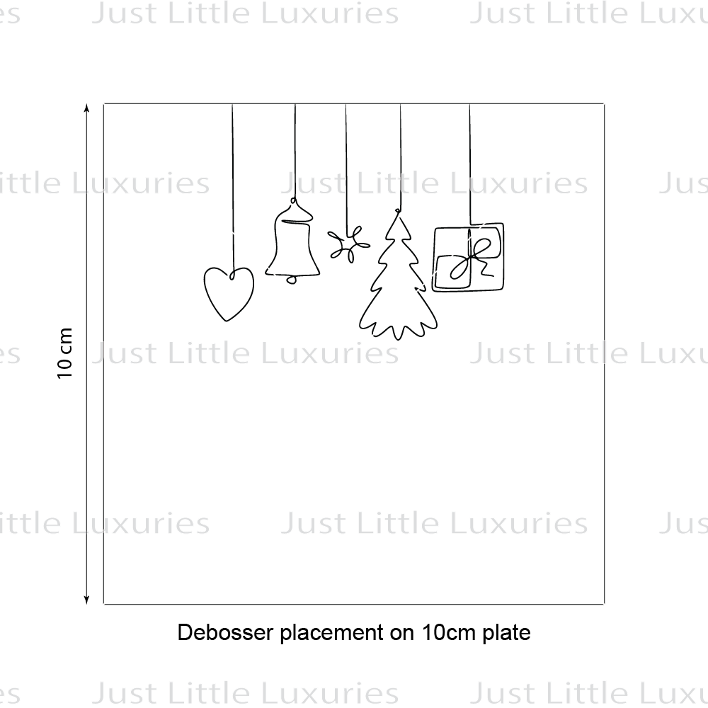 Festive Baubles Cookie Stamp