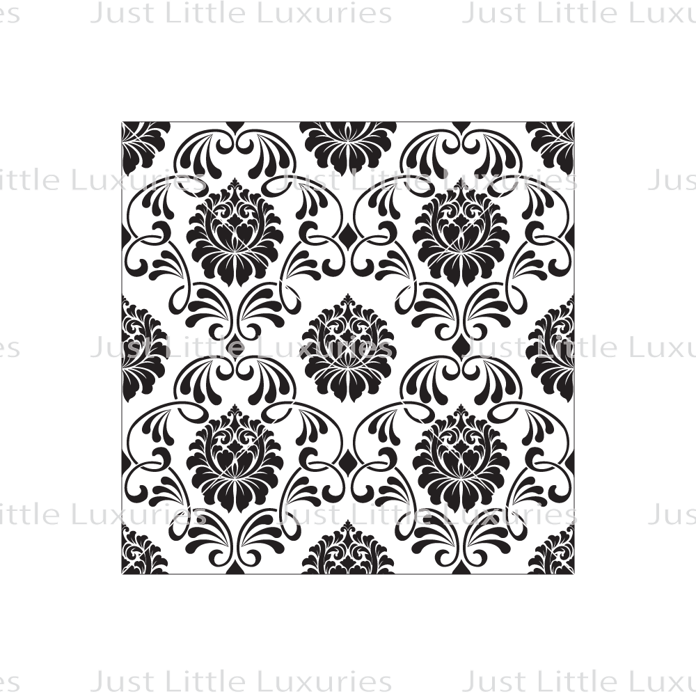 Floral Damask Pattern Debosser