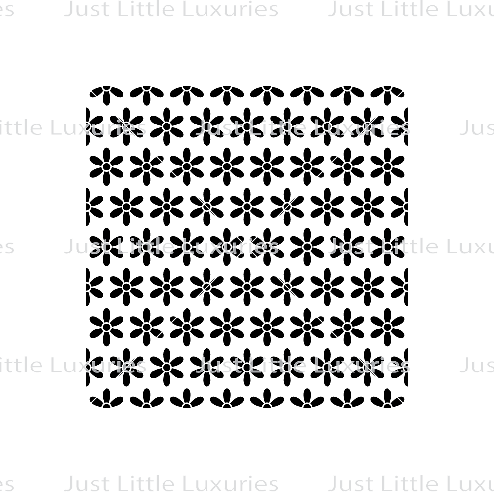 Floral Gridlock (Dense) Pattern Debosser