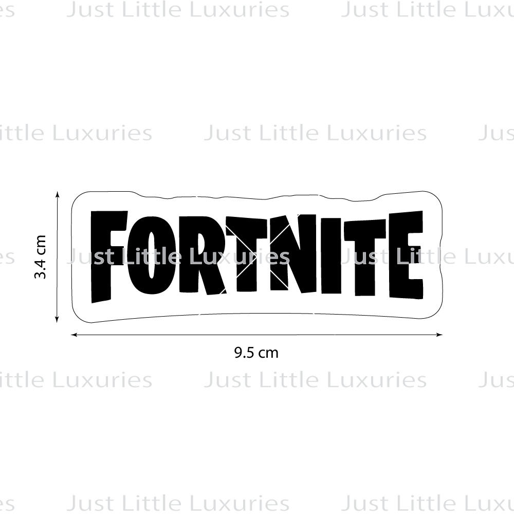 Fortnite-inspired Logo Cookie Cutter