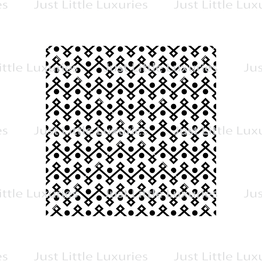Geometric Chevron Dots (Dense) Pattern Debosser