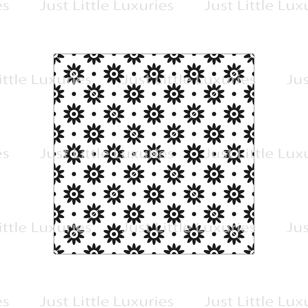 Geometric Garden Pattern Debosser