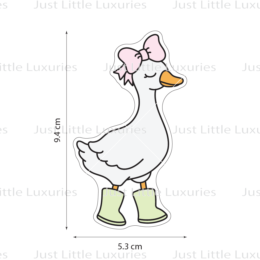 Goose with Bow Cookie Cutter | Silly Goose