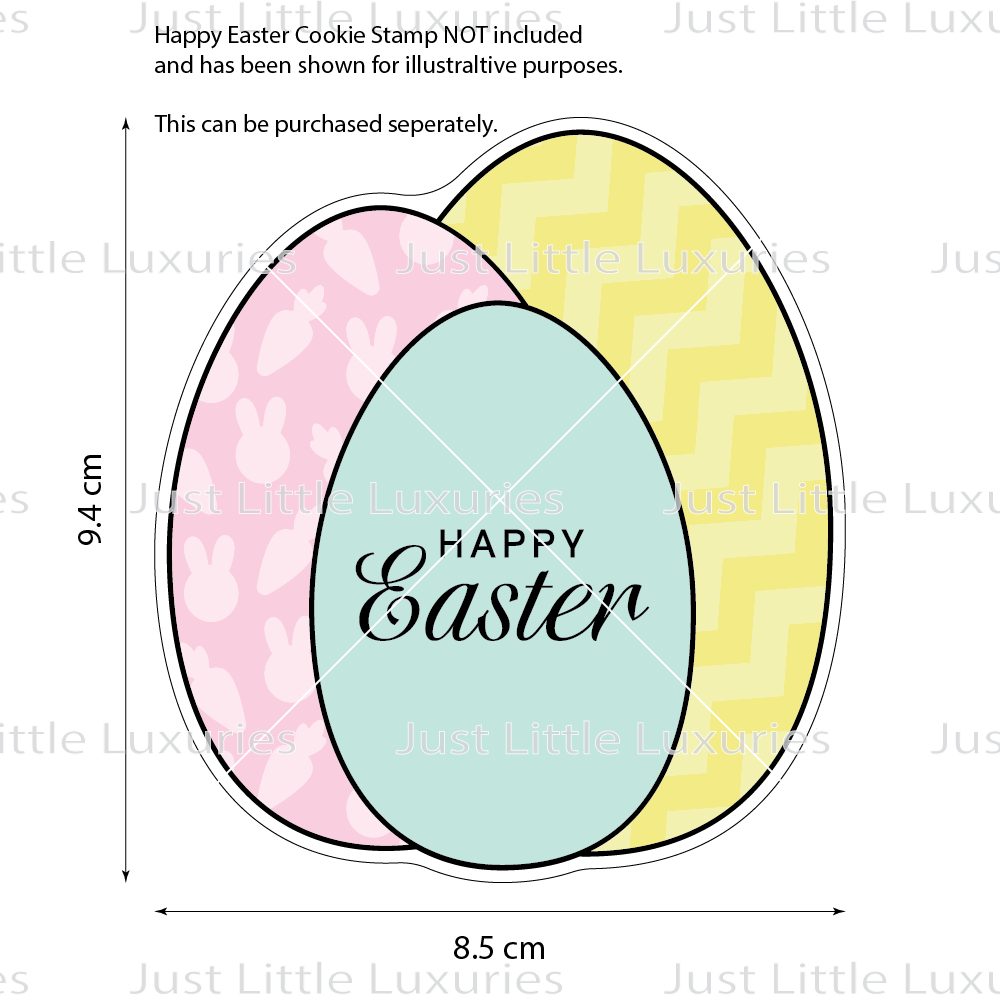 Easter Egg Trio Frame Cookie Cutter