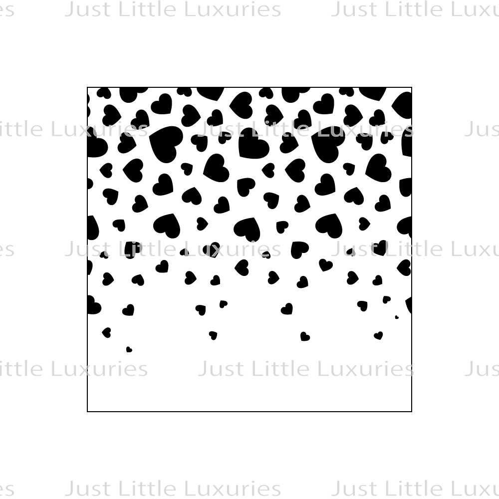 Heart Drop Pattern Debosser