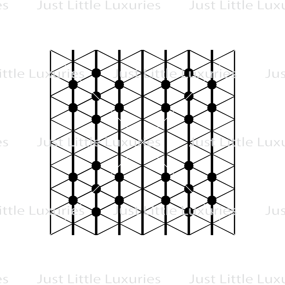 Hexagon Dots Grid (Light) Pattern Debosser