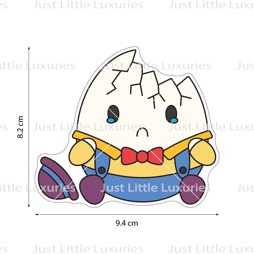 Humpty Dumpty (Cracked) Cookie Cutter and Embosser (DIGITAL DOWNLOAD)