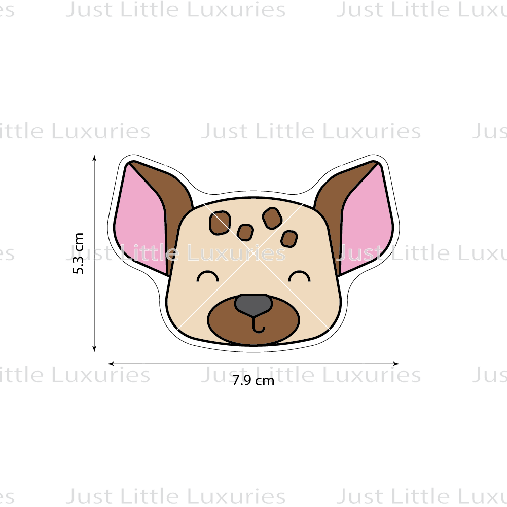 Hyena Face Layered Cookie Cutter