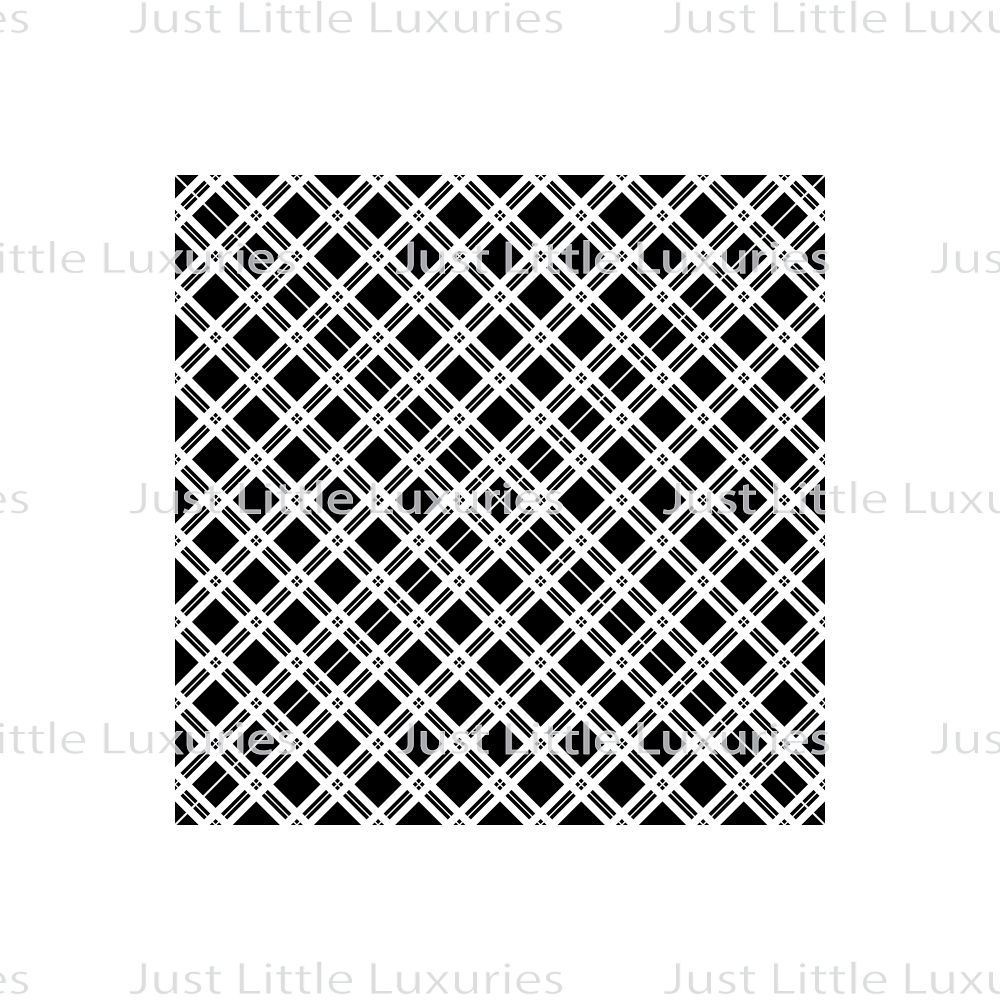 Interlaced Diamonds (Dense) Pattern Debosser