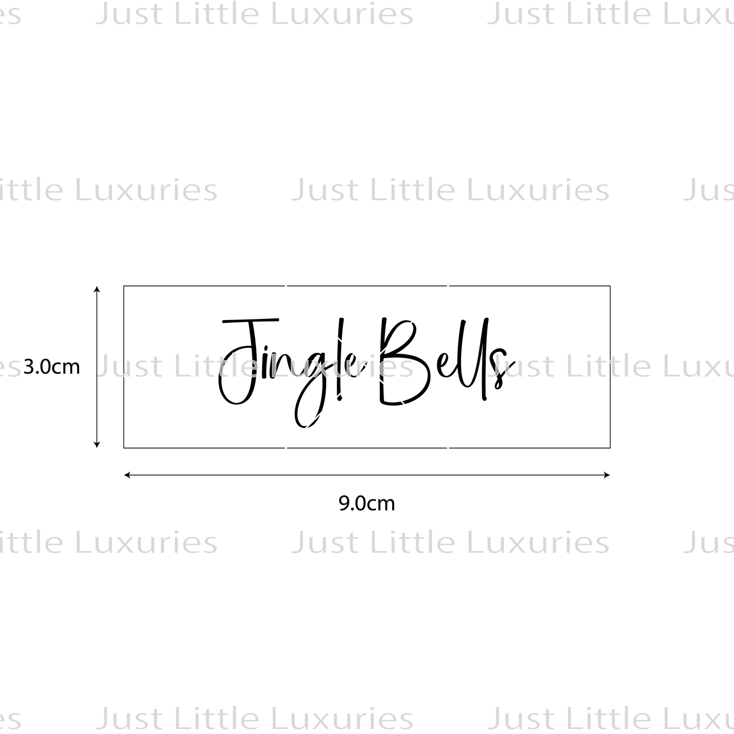 Jingle Bells Cookie Stick Cutter and Embosser (DIGITAL DOWNLOAD)