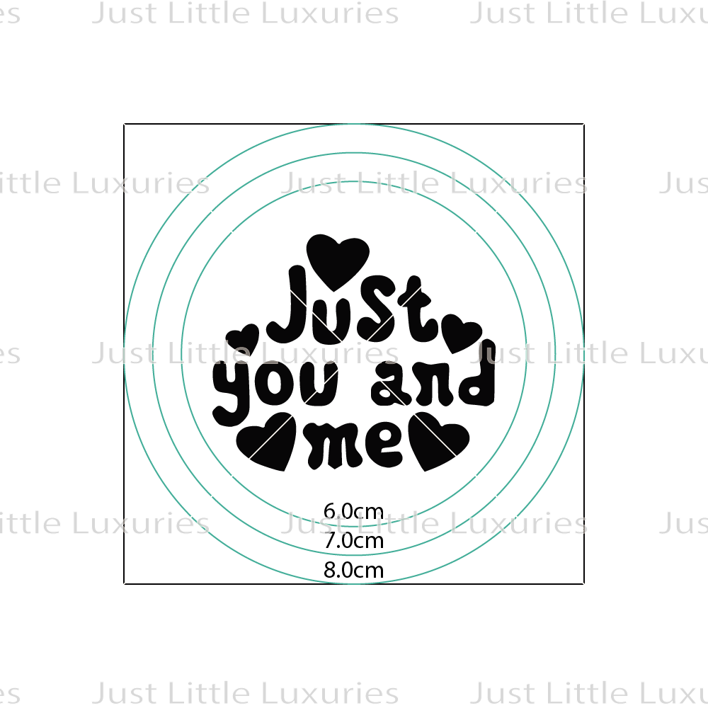 Just You and Me Cookie Stamp