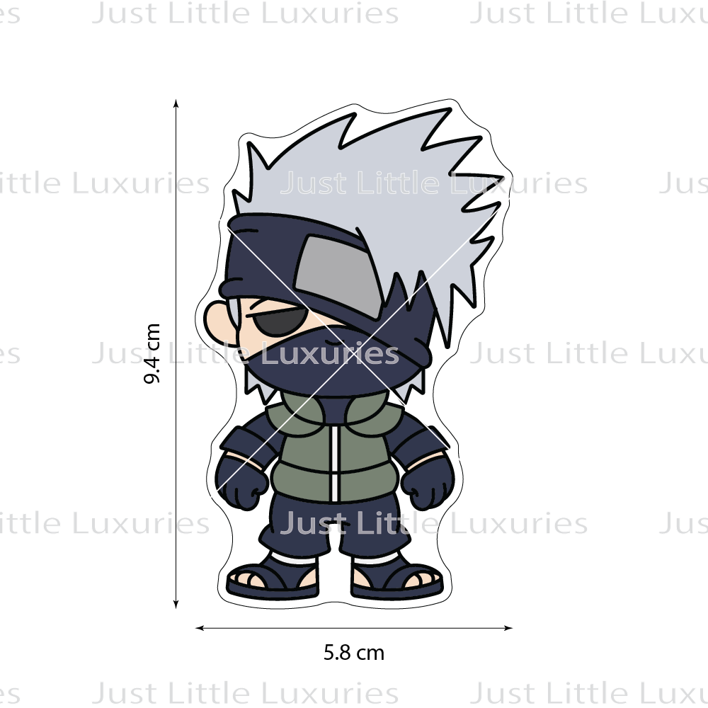 Kakashi Cookie Cutter and Embosser (DIGITAL DOWNLOAD)