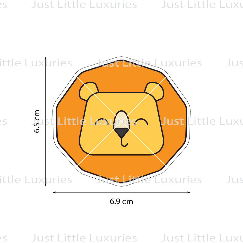 Lion Face Layered Cookie Cutter