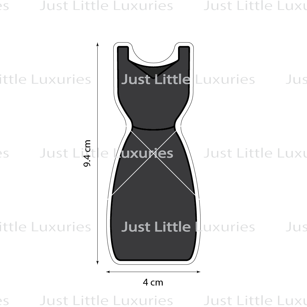 Little Black Dress Layered Cookie Cutter